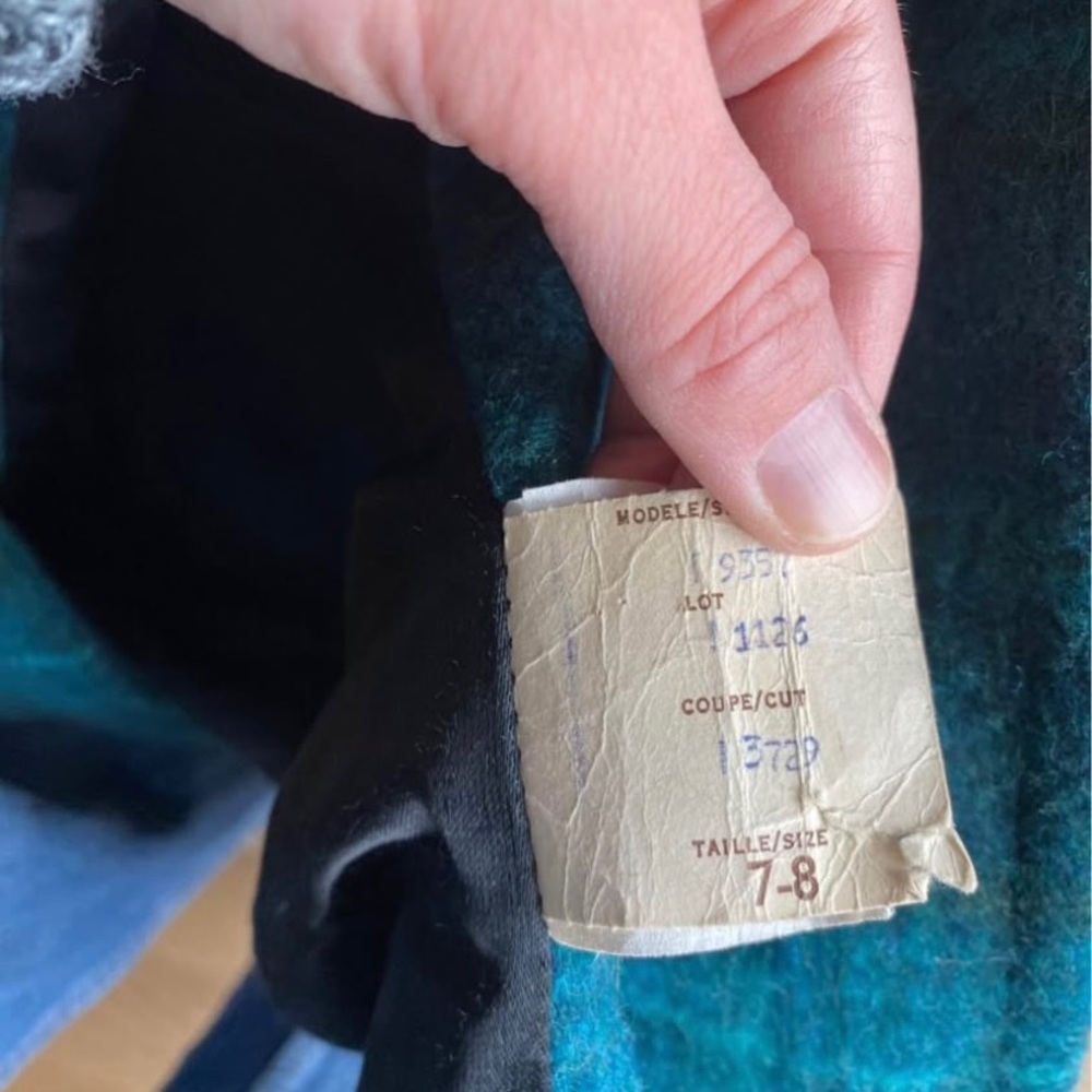 Fen Nelli Paris Vintage Wool Jacket size 7-8 - Picture 5 of 5